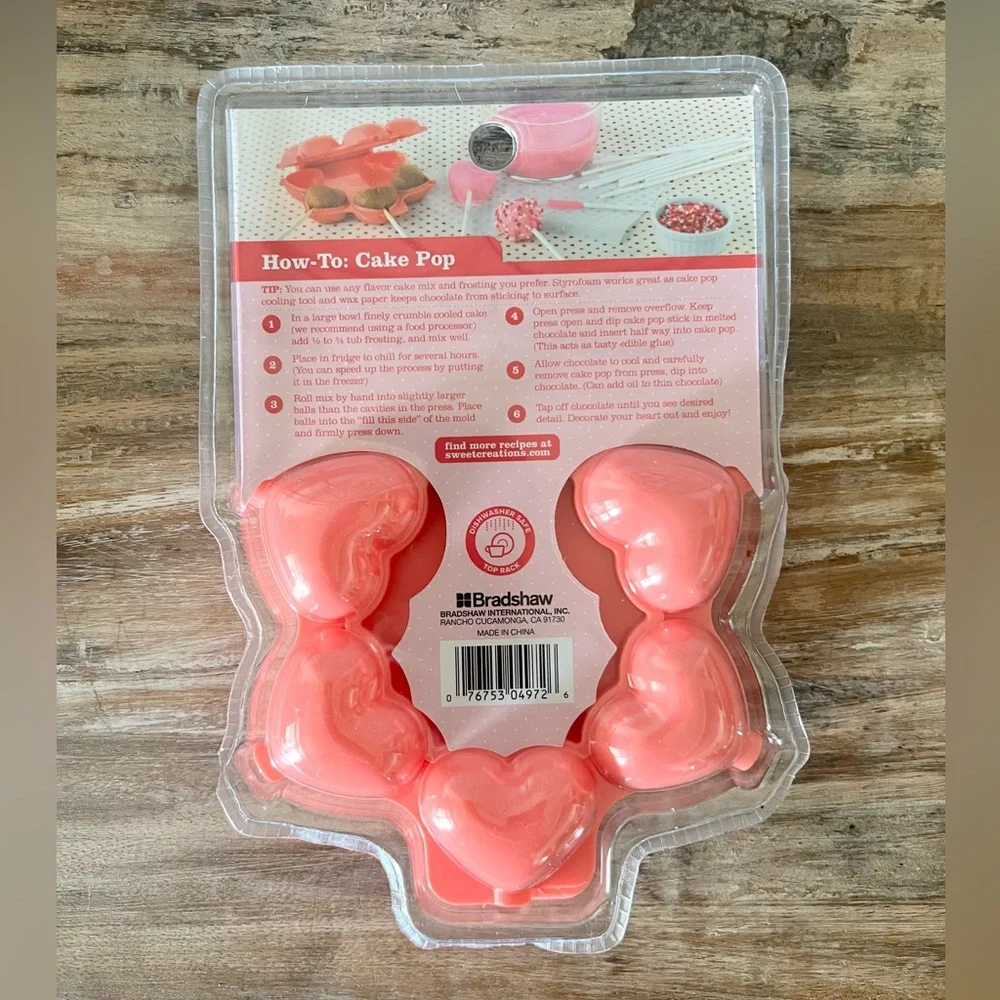 Silicone Baking Craft Molds Bundle Wilton Cactus Pink Bundt Heart Cake Pop Set